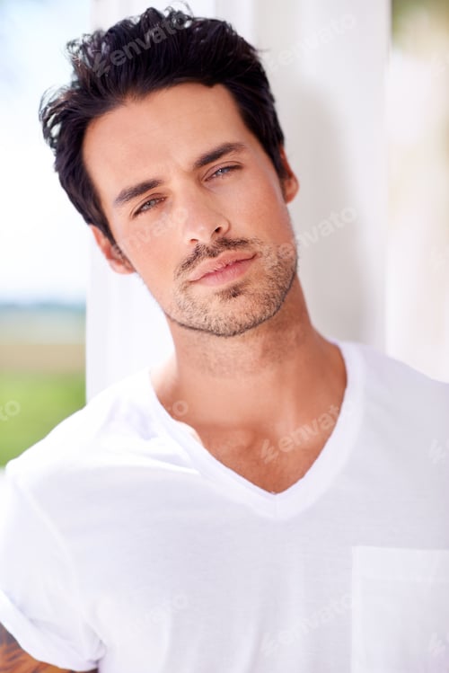 Preview: Men want to be him....Shot of ruggedly handsome young man.