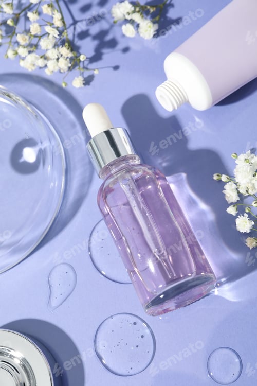 Preview: Concept of cosmetic research and organic skin care products