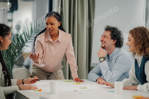 Preview: Team collaborating during a productive meeting