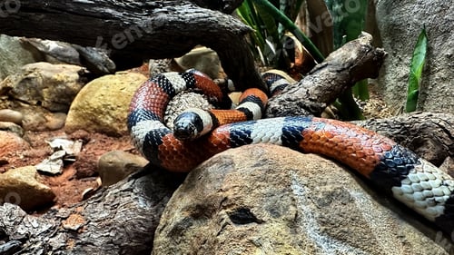 Preview: Portrait of coral snake in ZOO