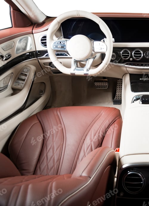 Preview: Modern Luxury Car Interior Dashboard