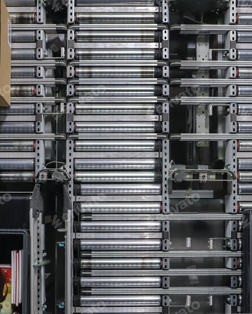 Preview: packing line in a logistics warehouse.