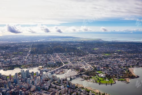 Preview: Downtown Vancouver, British Columbia, Canada. Aerial View