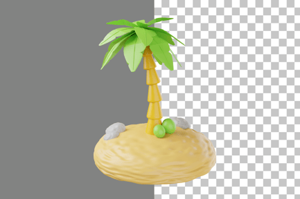 Preview: Coconut Tree 3D Icon
