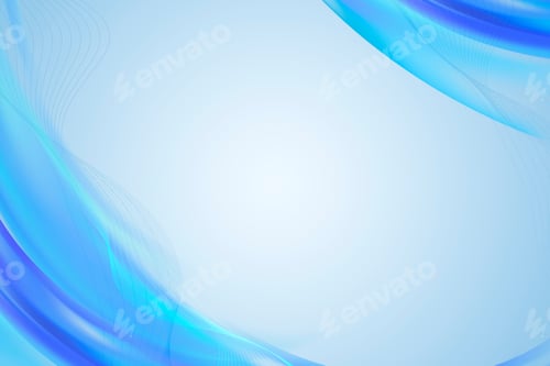 Preview: Blue curve patterned background illustration