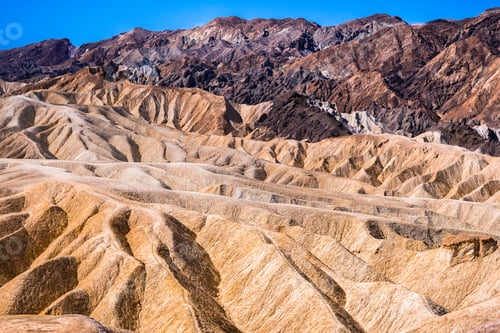 Preview: Colorful geological formations at Zabriskie Point in Death Valley National Park, California