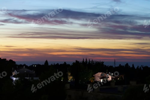 Preview: Sunset at Vico del Gargano, Apulia, italy