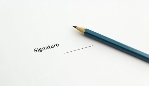 Preview: Signing Documents with a Blue Pencil