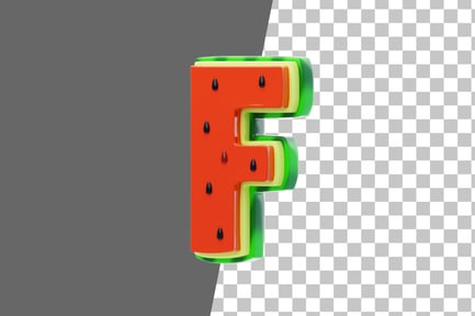 Preview: Watermelon F 3D Icon