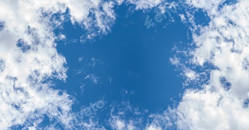 Preview: Blue sky and beautiful clouds shape