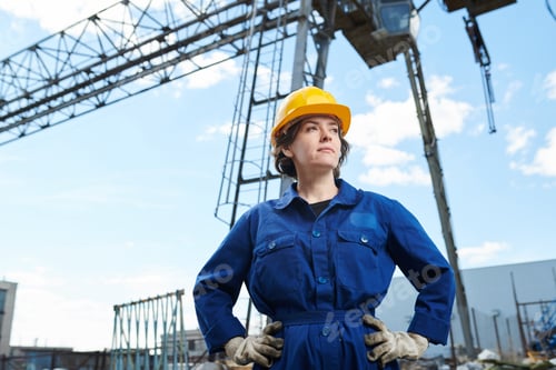 Preview: Woman at Construction Site