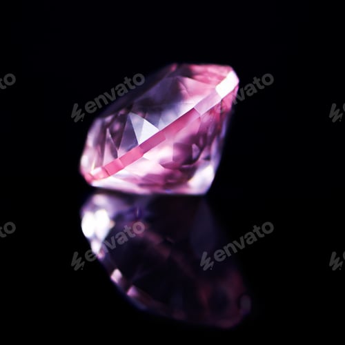 Preview: Natures creation, mans perfection. Studio shot of a large sparkling diamond.