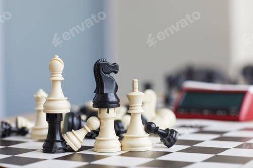 Preview: Wooden chess pieces