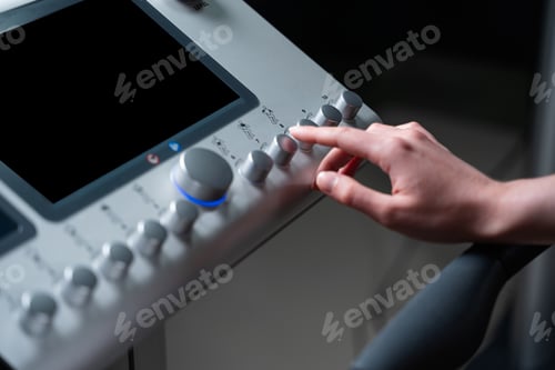 Preview: EMS device in gym for muscle stimulation.