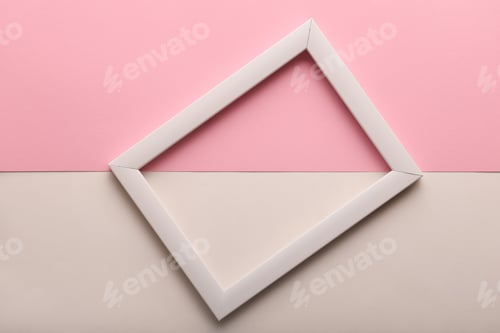 Preview: Frame on color paper background