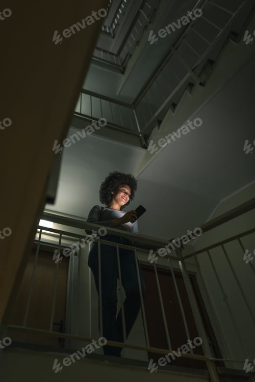 Preview: Woman typing a text message