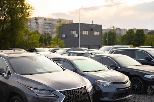Preview: Cars Parked in a Lot