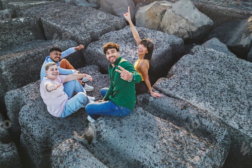 Preview: Diverse Friends Celebrating Together