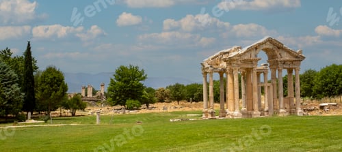 Preview: Ancient city of Aphrodisias, Aydin / Turkey. Travel concept photo.