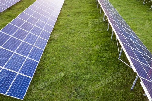Preview: Surface of solar photo voltaic panels system producing renewable clean energy