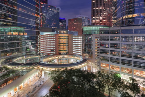 Preview: Houston, Texas, USA in the Financial District at Night