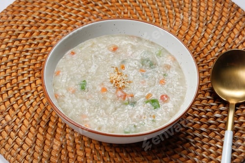 Preview: Korean traditional food - Vegetable porridge made by boiling vegetables and rice