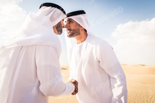 Preview: Arabic men in the desert