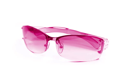 Preview: pink sunglasses on white