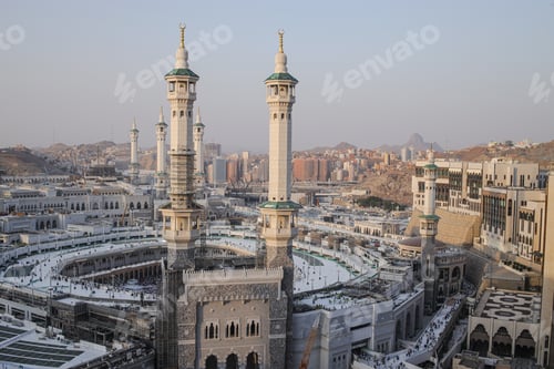 Preview: Aerial View Of Masjid Al-Haram In Mecca, Saudi Arabia