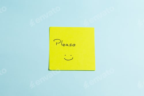 Preview: A yellow sticky note with a smiley face on it