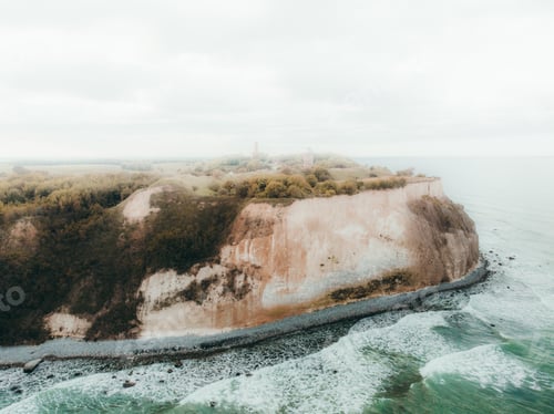 Preview: Beautiful drone shot landscape moody tones from above