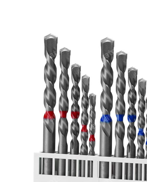 Preview: set of wood drill bits isolated