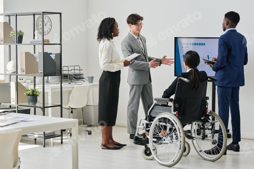 Preview: Business people working in team at office