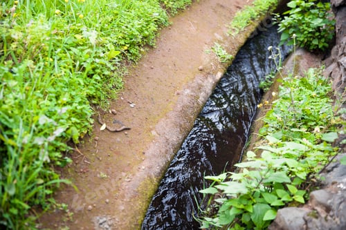 Preview: Small irrigation channel at the farmland