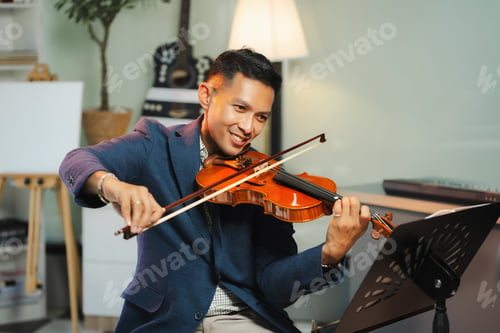 Preview: Asians practice violin with determination and passion.