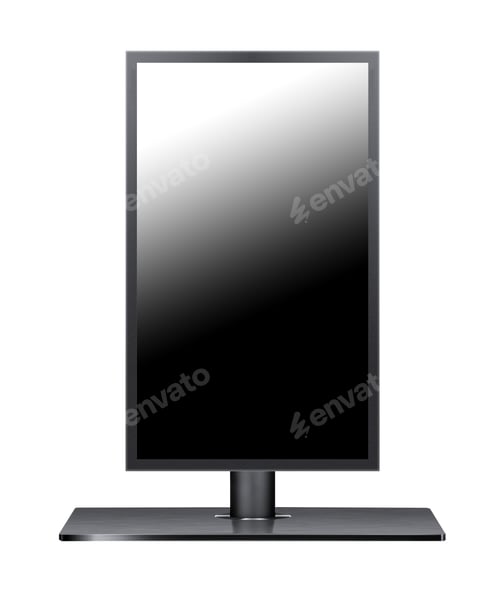 Preview: monitor isolated on white background