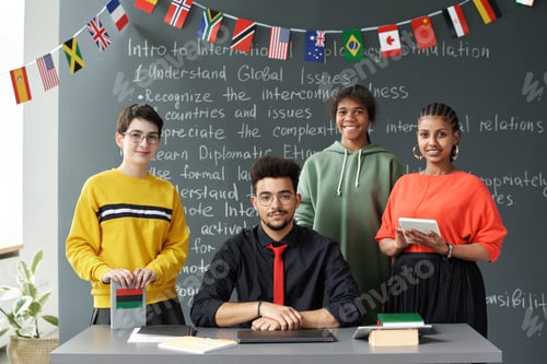 Preview: Teacher with students in the classroom
