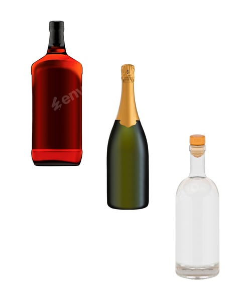 Preview: Bottles of alcoholic drinks