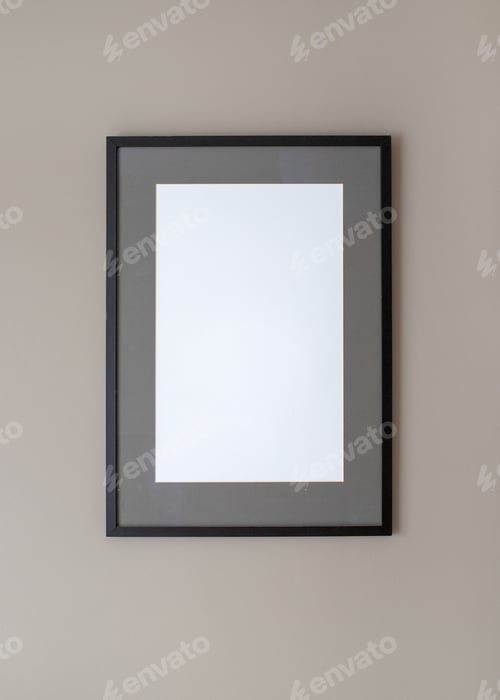 Preview: Black frame on wall