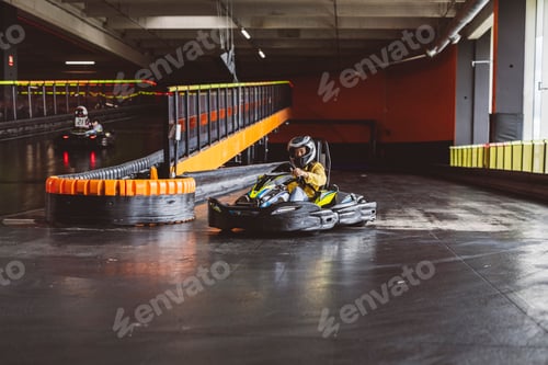 Preview: Competitive Indoor Kart Racing in Action