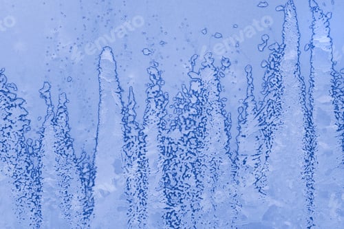 Preview: ice patterns on winter glass