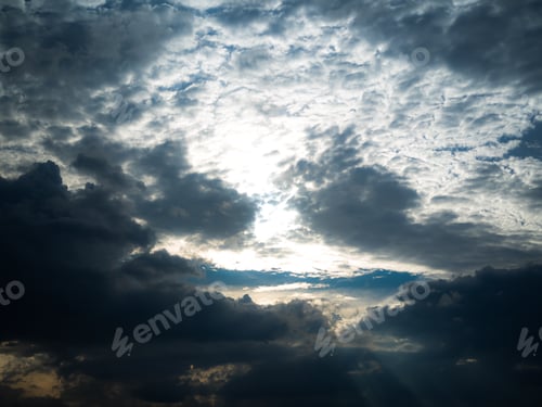 Preview: Cloud storm sky dark halloween background