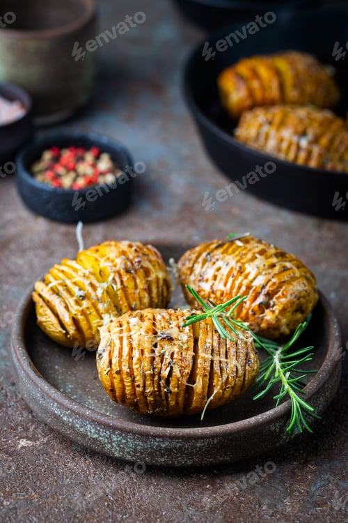 Preview: Baked hasselback potatoes