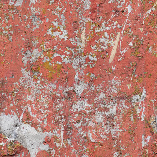 Preview: Concrete wall covered with many layers of old paint