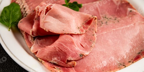 Preview: Ham spam pork prosciutto cotto natural product tasty snack fresh delicious gourmet food