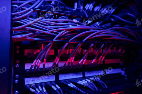 Preview: Server rack cable management in data center