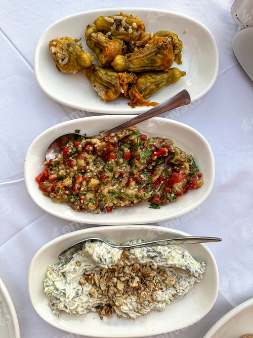 Preview: Traditional turkish mezzes. Meze.