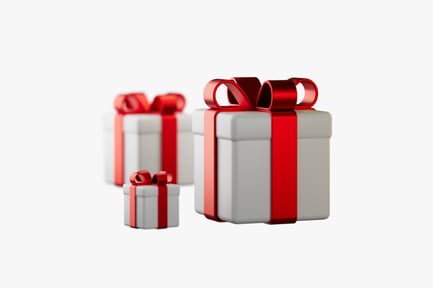 Preview: Wrapped Gift Boxes 3D Model