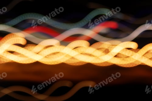 Preview: Abstract night lights background.