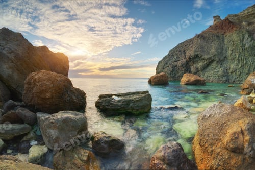 Preview: Sunset on the sea.
